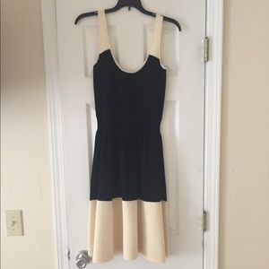 Kate Spade cream & black sweater dress xs